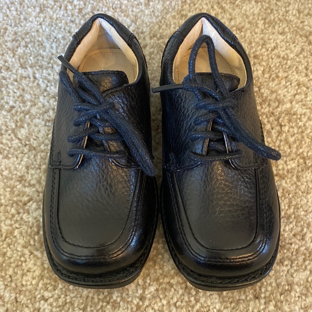 Nordstrom Baby boy black leather dress shoes